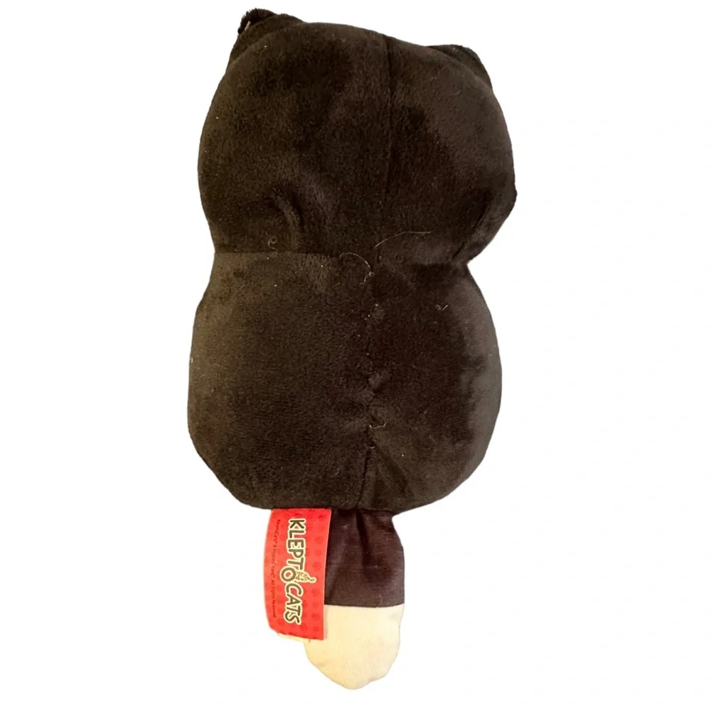 Kleptocats Black & White Skeleton Cat Plush 9” Halloween Cat Stuffed Animal